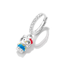 Thomas Sabo Hello Kitty kékben fél pár fülbevaló fehér cirkóniával