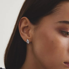 Thomas Sabo Könnycsepp alakú fehér cirkónia köves fülbevaló