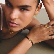 Thomas Sabo "Together" Aranyozott fülbevaló fehér cirkóniákkal