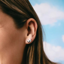 Thomas Sabo Hello Kitty fülbevaló rózsaszín masnival