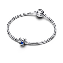 Pandora Disney Stitch kék szív charm