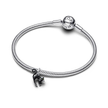 Pandora Fekete macska függő charm