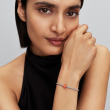 Pandora Narancssárga muranói üveg mini charm
