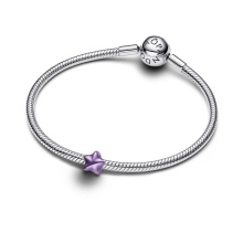 Pandora Lila csillag mini charm