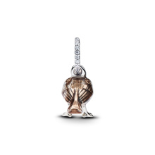 Pandora vörösbegy függő charm