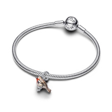 Pandora vörösbegy függő charm