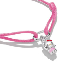 Thomas Sabo Hello Kitty textil karkötő rózsaszín medállal