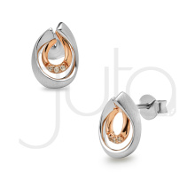 Ezüst fülbevaló cirkóniával