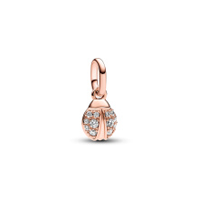 Pandora ME szerencsehozó katica mini függő rose charm