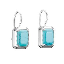 Thomas Sabo türkiz köves ezüst fülbevaló