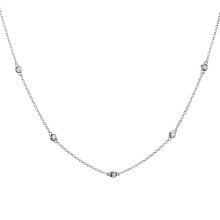 Thomas Sabo ezüst nyaklánc cirkónia kövekkel