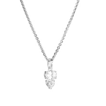 Thomas Sabo áttetsző ovális és szív cirkónia ezüst nyaklánc
