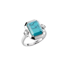 Thomas Sabo türkiz nyolccszög ezüst gyűrű