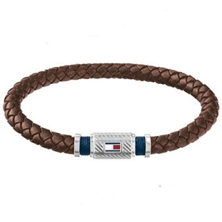 Tommy Hilfiger férfi karkötő, Casual Core Rivet barna bőrszíjas THJ2790081