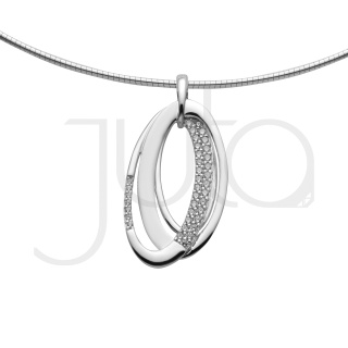 Ezüst medál cirkóniával