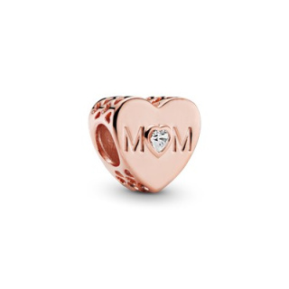 Pandora Moments Anyai szív rozé arany charm