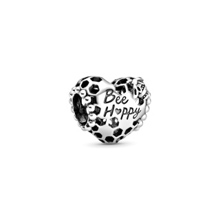 Pandora Moments Bee Happy lépesméz szív ezüst charm