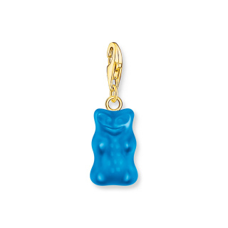 Thomas Sabo x HARIBO aranyozott kék gumimaci női charm