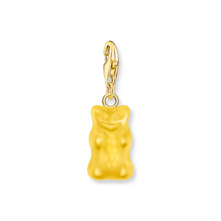 Thomas Sabo x HARIBO aranyozott sárga gumimaci női charm
