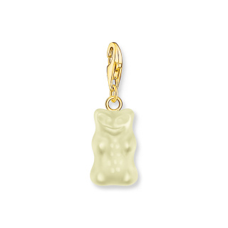 Thomas Sabo x HARIBO aranyozott fehér gumimaci női charm