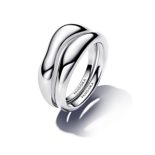 Pandora organikus formájú halmozható gyűrűk