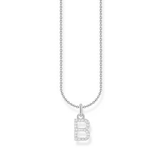 Thomas Sabo ezüst női nyaklánc B betű medállal