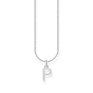 Thomas Sabo ezüst női nyaklánc P betű medállal