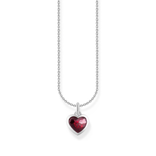 Thomas Sabo ezüst női nyaklánc piros szív medállal