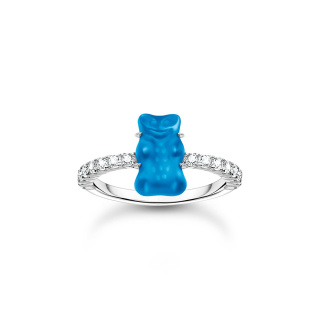 Thomas Sabo X HARIBO kék gumimaci női gyűrű