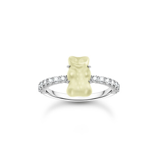 Thomas Sabo X HARIBO fehér gumimaci női gyűrű