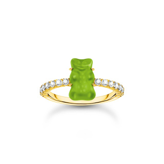 Thomas Sabo X HARIBO zöld gumimaci női gyűrű