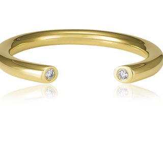 Moon Diamonds sárga arany gyűrű