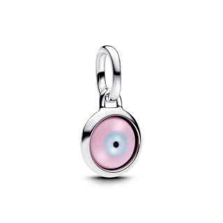 Pandora Gravírozható gonosz szem muranói üveg mini függő charm
