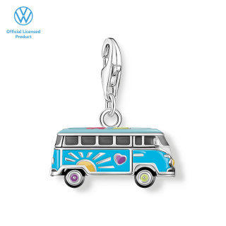 Thomas Sabo kék Volkswagen hippi busz charm