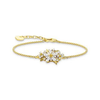 Thomas Sabo aranyozott százszorszép karkötő cirkónia kövekkel