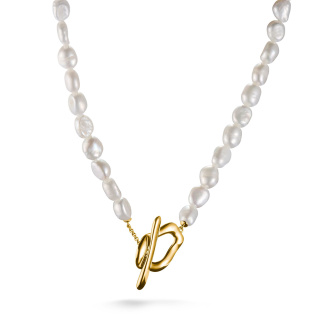 Thomas Sabo Natural Beauty aranyozott gyöngy nyaklánc 