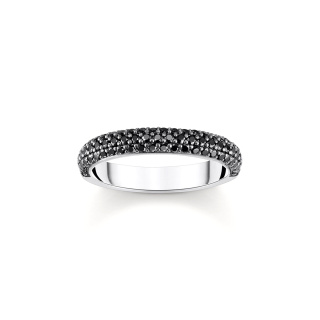 Thomas Sabo fekete köves női gyűrű