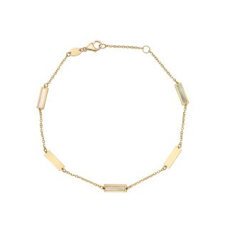 Juta sárga arany karkötő