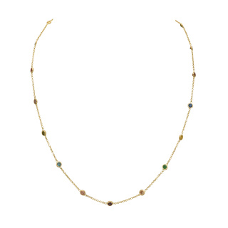 Juta sárga arany nyaklánc