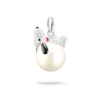 Thomas Sabo X PEANUTS csillogó Snoopy medál hógolyón