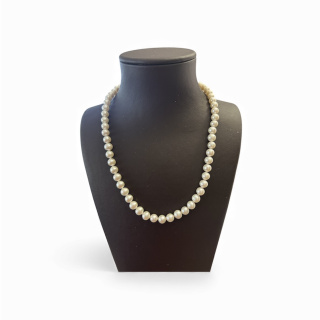 Juta gyöngysor fehér arany kapoccsal