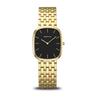 Bering Classic sárga arany színű, fekete számlapos női karóra 12526-732