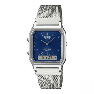 Casio VINTAGE ezüst színű férfi karóra AQ-230EM-2AEF