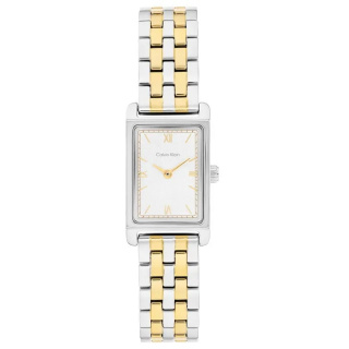 Calvin Klein CK Light bicolor, téglalap alakú női karóra CK25100199