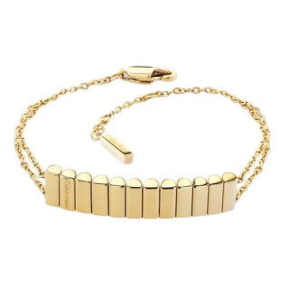 Calvin Klein MODERN REPETITION női sárga arany színű karkötő CKJ35000942