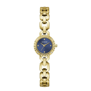 Guess Crystal Recycled Steel sárga arany színű női karóra GW1019L2