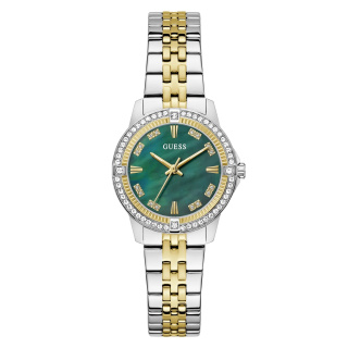 Guess Colette bicolor zöld számlapos női karóra GW1027L3