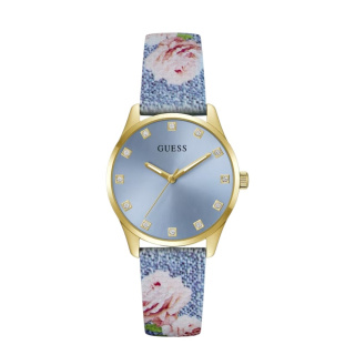 Guess Garden kék szíjas női karóra GW1041L1