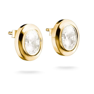 Thomas Sabo ovális köves aranyozott fülbevaló