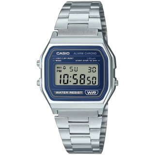 Casio Vintage Iconic ezüst színű unisex karóra A158WEA-2EF